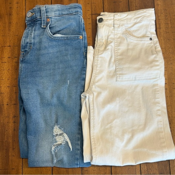 Old Navy Other - Bundle of 2 Pairs of Pants, Jeans, Sz 12, Old Navy High-Rise Straight, Kidpik